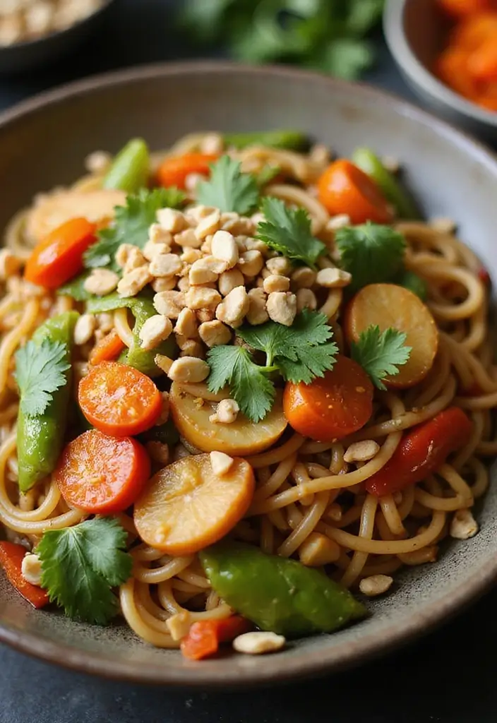 29 Asian Noodle Stir Fry Recipes Full of Taste 29 29 Asian Noodle Stir Fry Recipes Full of Taste - 5. Thai Peanut Noodle Stir Fry
