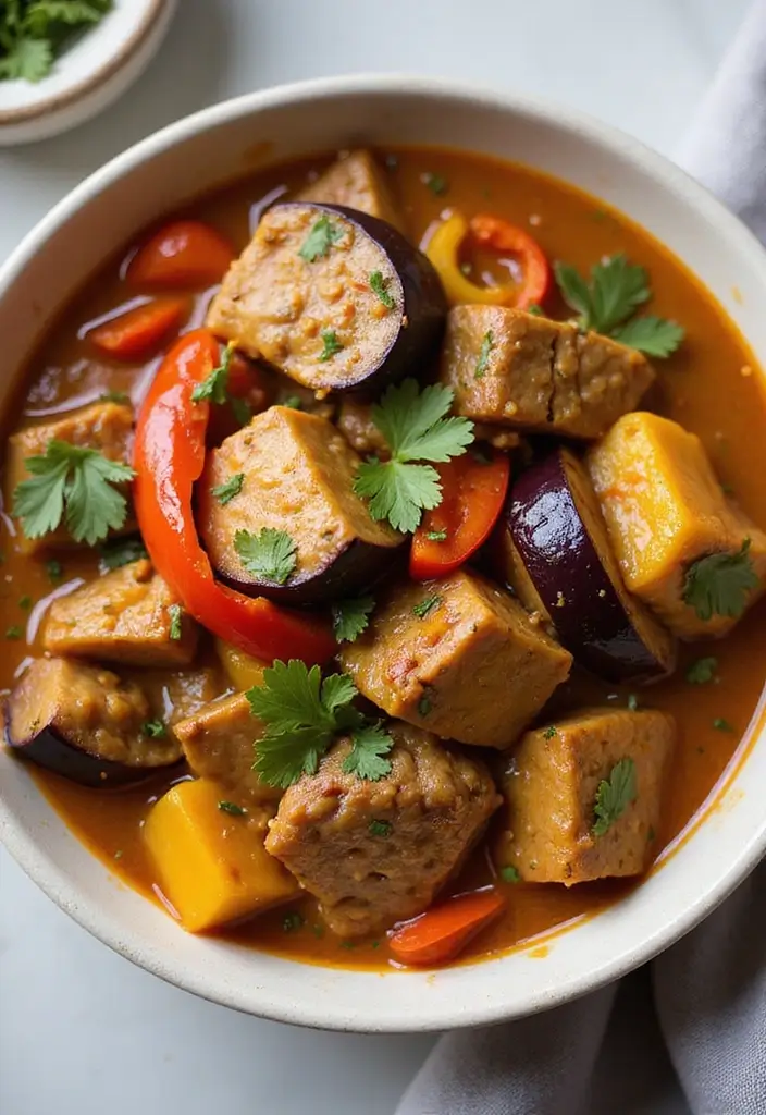 30 Authentic Thai Beef Stir Fry Recipes Full of Aroma - 10. Thai Curry Beef Stir Fry with Eggplant