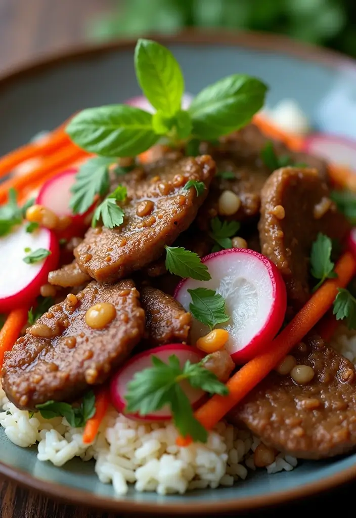 30 Authentic Thai Beef Stir Fry Recipes Full of Aroma - 29. Thai Beef Stir Fry with Radishes
