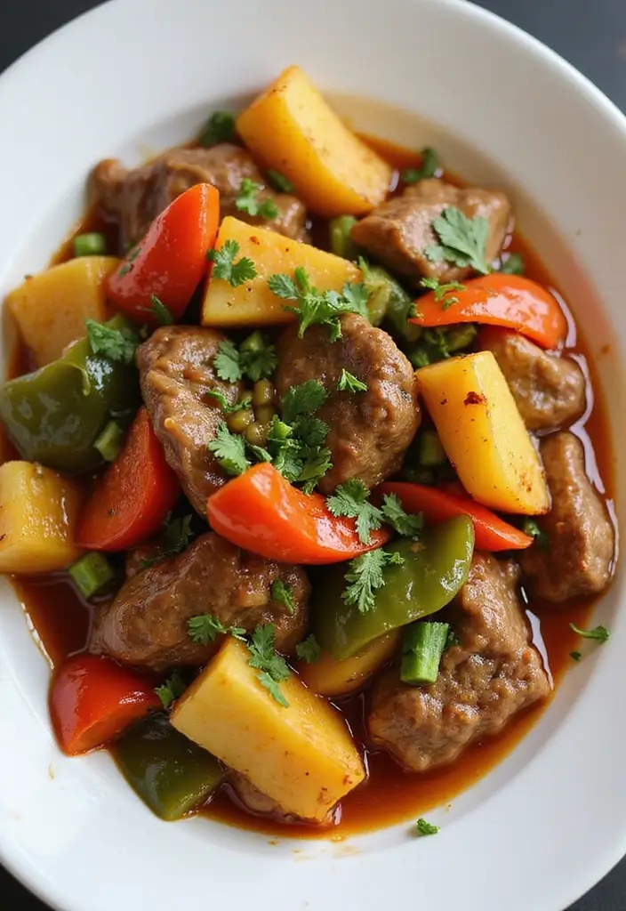 30 Authentic Thai Beef Stir Fry Recipes Full of Aroma - 3. Sweet and Sour Thai Beef Stir Fry
