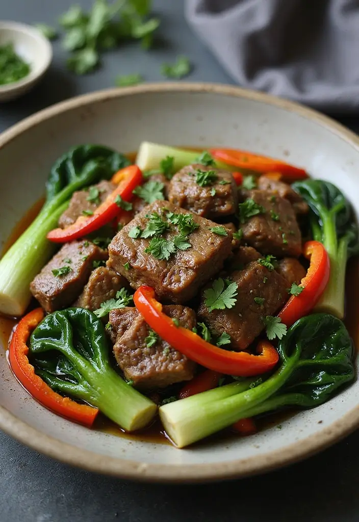 30 Authentic Thai Beef Stir Fry Recipes Full of Aroma - 5. Ginger Beef Stir Fry