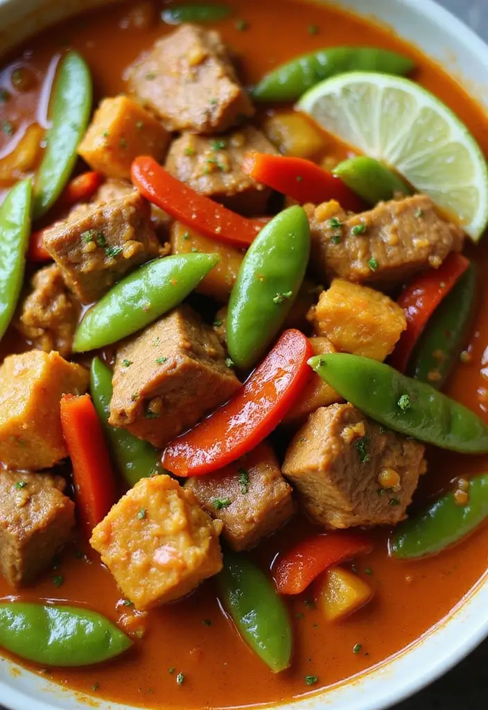 30 Authentic Thai Beef Stir Fry Recipes Full of Aroma - 6. Thai Red Curry Beef Stir Fry