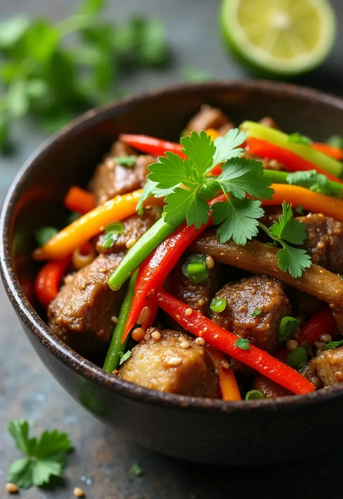 30 Authentic Thai Beef Stir Fry Recipes Full of Aroma - 8. Lemongrass Beef Stir Fry