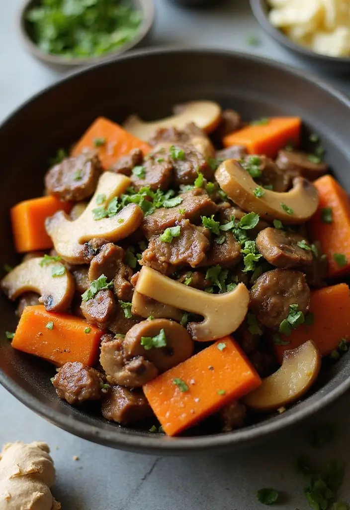 30+ Beef and Mushroom Stir Fry Recipes with Umami Flavor 111 30+ Beef and Mushroom Stir Fry Recipes with Umami Flavor - 17. Beef and Mushroom Stir Fry with Carrots