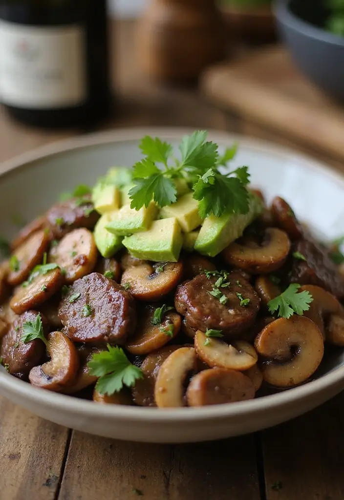 30+ Beef and Mushroom Stir Fry Recipes with Umami Flavor 152 30+ Beef and Mushroom Stir Fry Recipes with Umami Flavor - 24. Beef and Mushroom Stir Fry with Avocado
