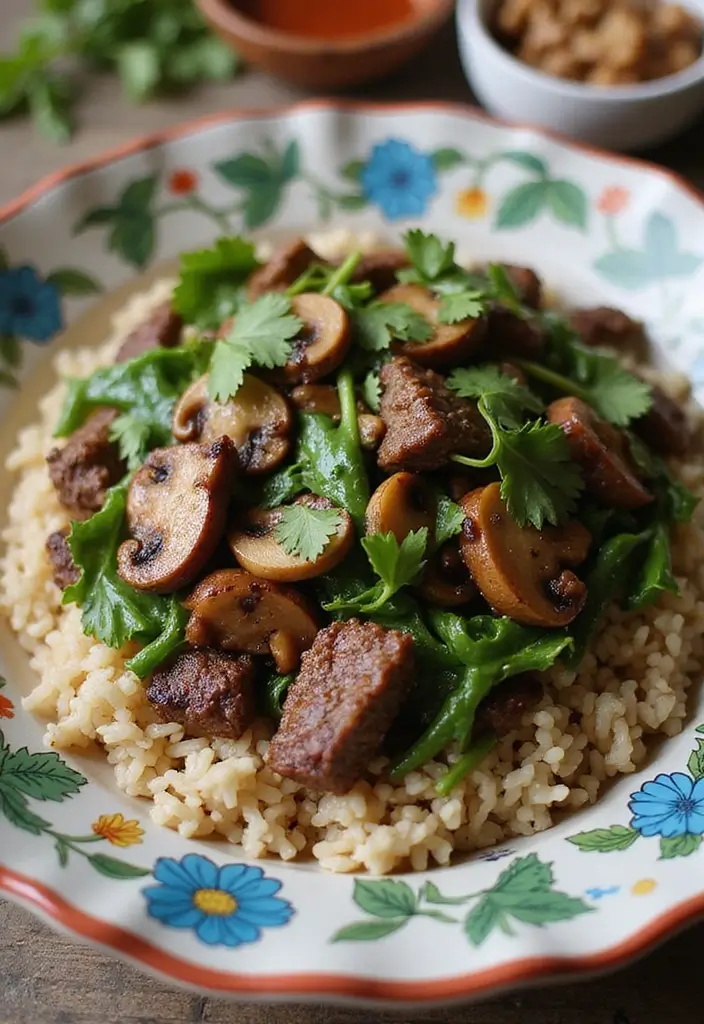 30+ Beef and Mushroom Stir Fry Recipes with Umami Flavor 43 30+ Beef and Mushroom Stir Fry Recipes with Umami Flavor - 7. Thai Beef and Mushroom Stir Fry
