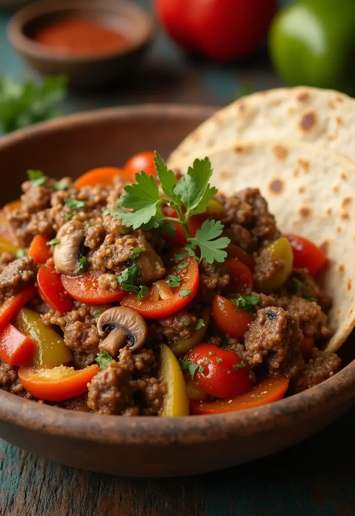 30+ Beef and Mushroom Stir Fry Recipes with Umami Flavor 50 30+ Beef and Mushroom Stir Fry Recipes with Umami Flavor - 8. Beef and Mushroom Fajita Stir Fry