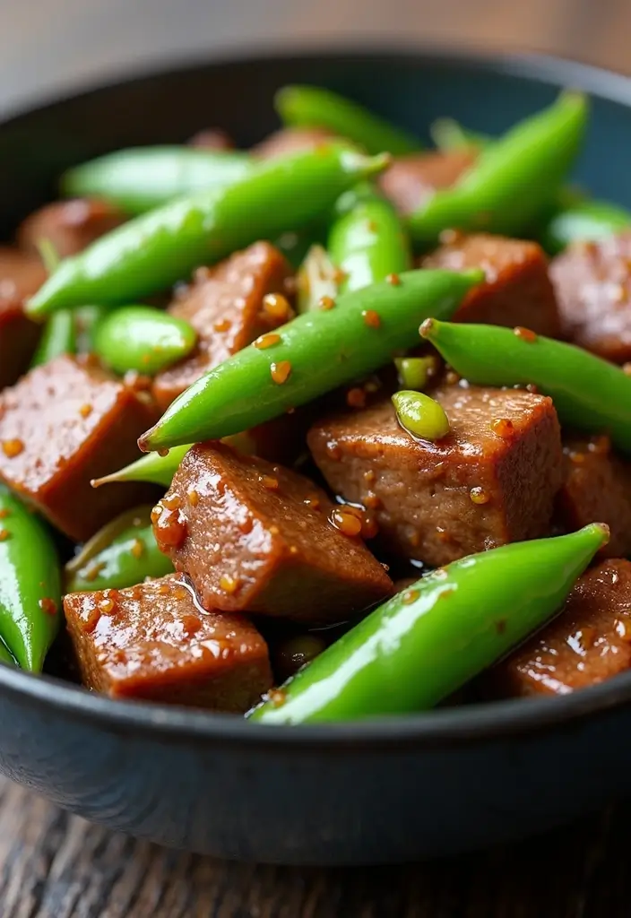 30+ Best Stir Fry Recipes for Every Occasion 48 30+ Best Stir Fry Recipes for Every Occasion - 8. Garlic Beef and Snow Peas Stir Fry