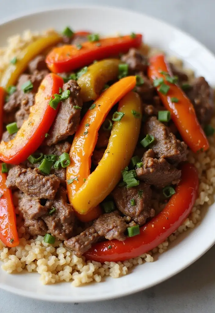 30+ Classic Beef Stir Fry Recipes with Asian Inspiration - 12. Beef and Bell Pepper Stir Fry