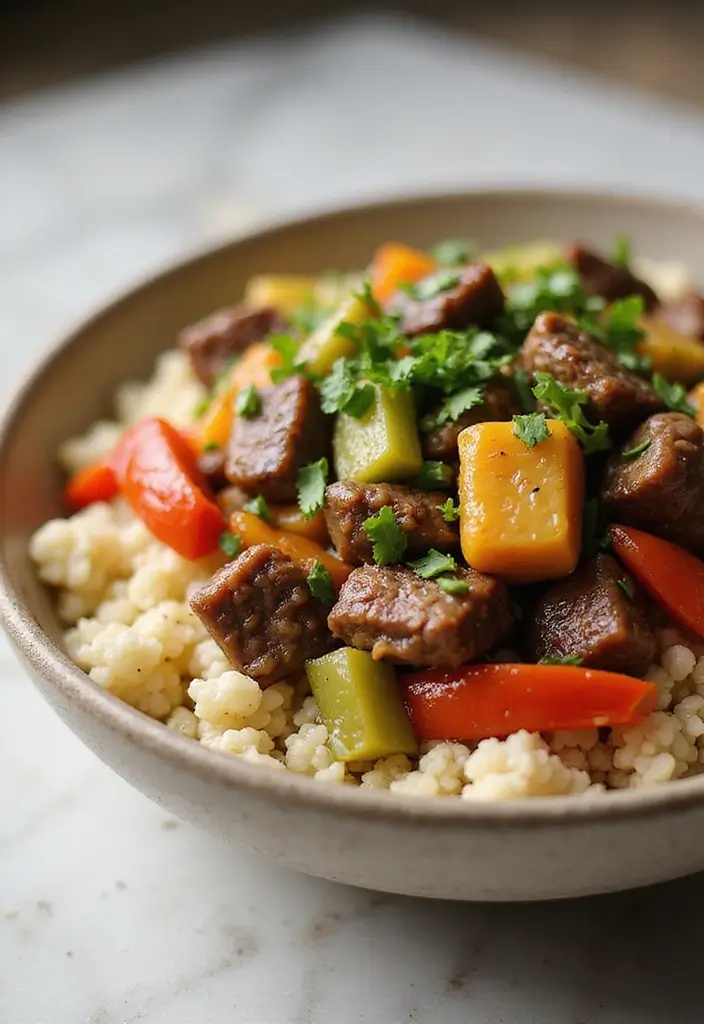30+ Classic Beef Stir Fry Recipes with Asian Inspiration - 13. Beef Stir Fry with Cauliflower Rice