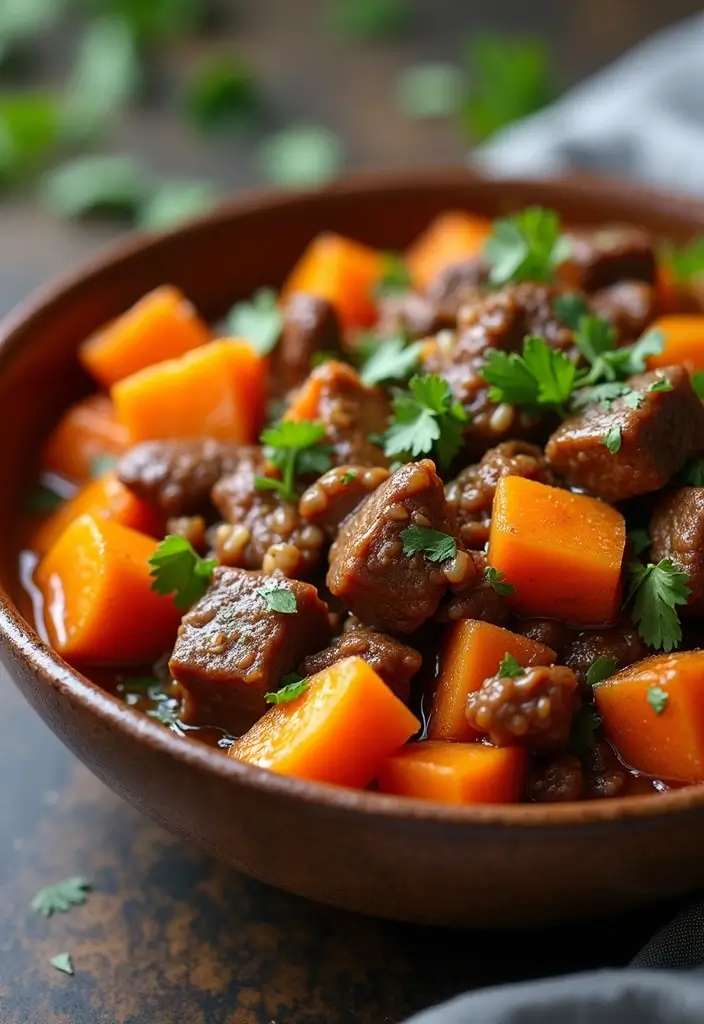 30+ Classic Beef Stir Fry Recipes with Asian Inspiration - 18. Beef Stir Fry with Sweet Potatoes