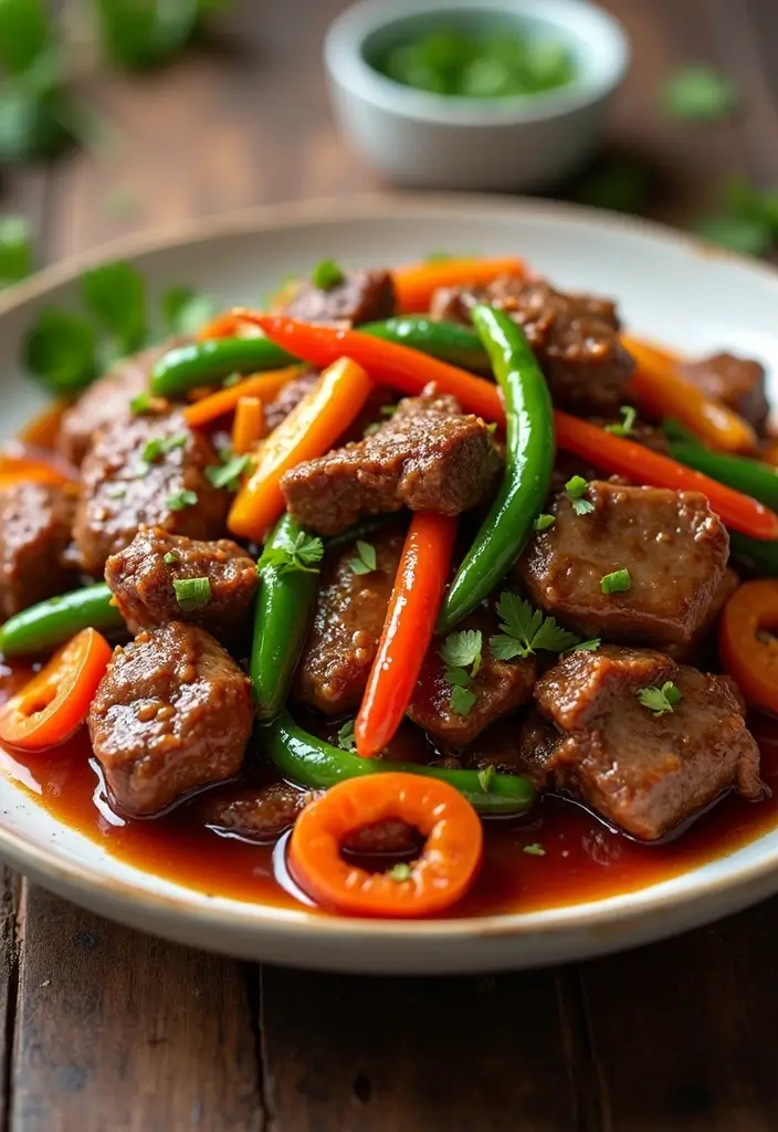 30+ Classic Beef Stir Fry Recipes with Asian Inspiration - 24. BBQ Beef Stir Fry
