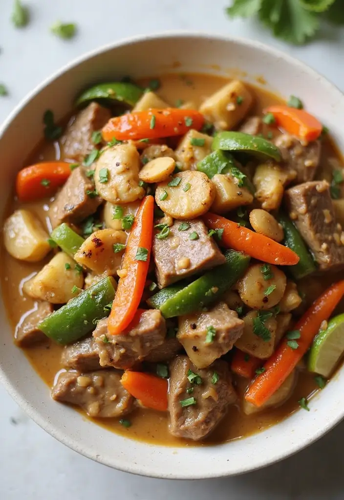 30+ Classic Beef Stir Fry Recipes with Asian Inspiration - 8. Peanut Beef and Veggie Stir Fry