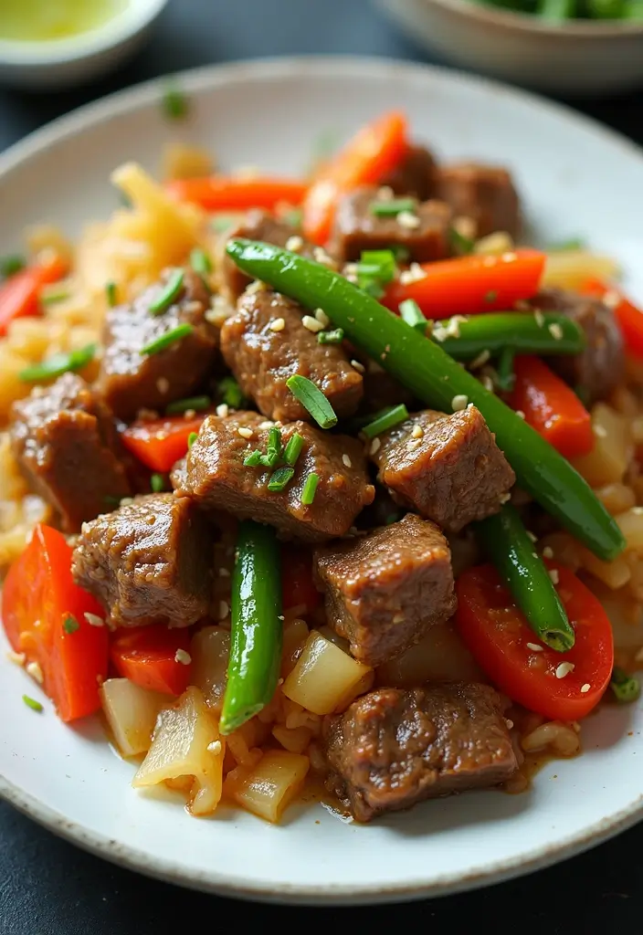 30+ Classic Beef Stir Fry Recipes with Asian Inspiration - 9. Savory Beef and Cabbage Stir Fry