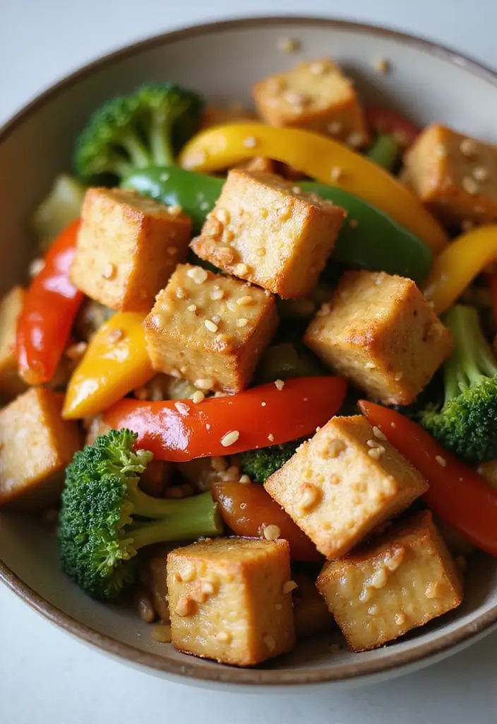 30+ Clean Eating Stir Fry Recipes for Healthy Meals 102 30+ Clean Eating Stir Fry Recipes for Healthy Meals - 16. Thai Peanut Tofu Stir Fry