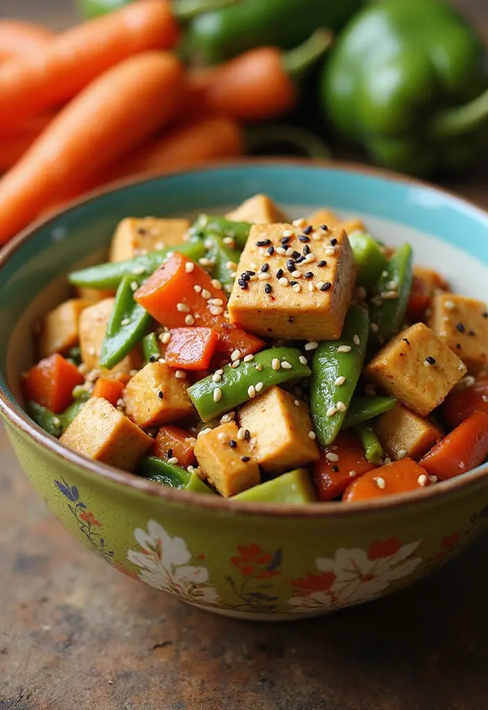 30+ Colorful Vegetable Stir Fry Recipes for Every Meal 1 30+ Colorful Vegetable Stir Fry Recipes for Every Meal - 1. Classic Tofu Vegetable Stir Fry