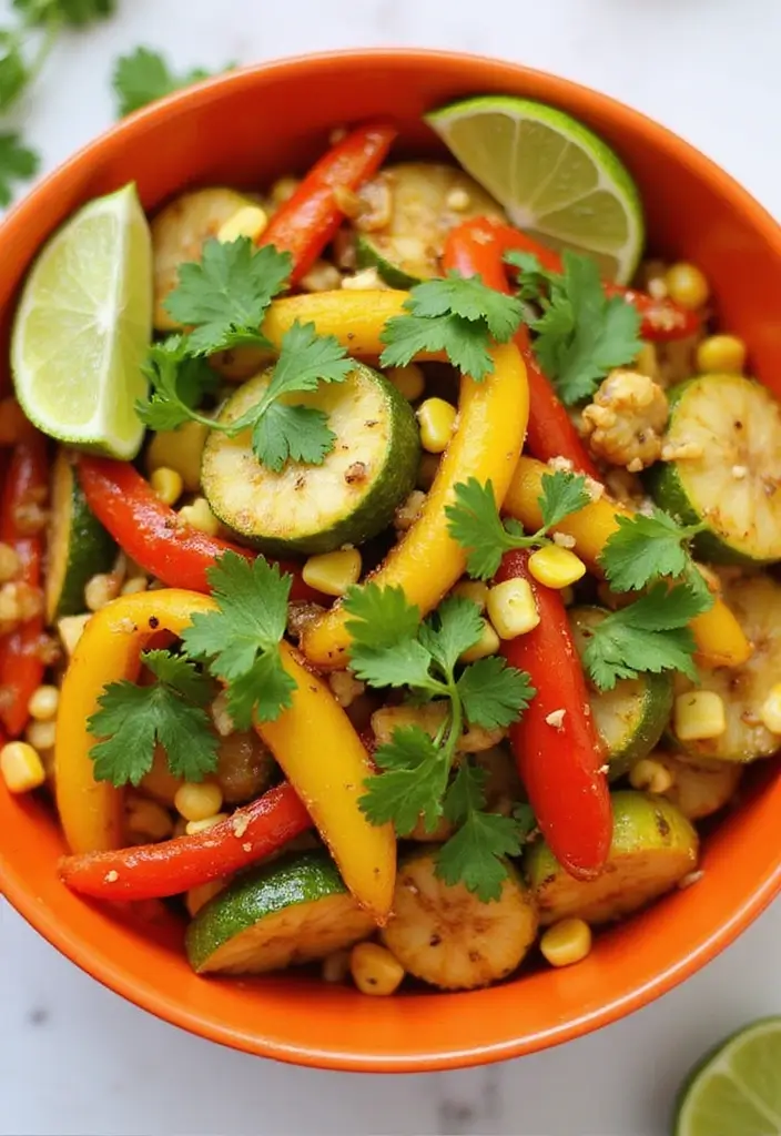30+ Colorful Vegetable Stir Fry Recipes for Every Meal 102 30+ Colorful Vegetable Stir Fry Recipes for Every Meal - 16. Cilantro Lime Vegetable Stir Fry