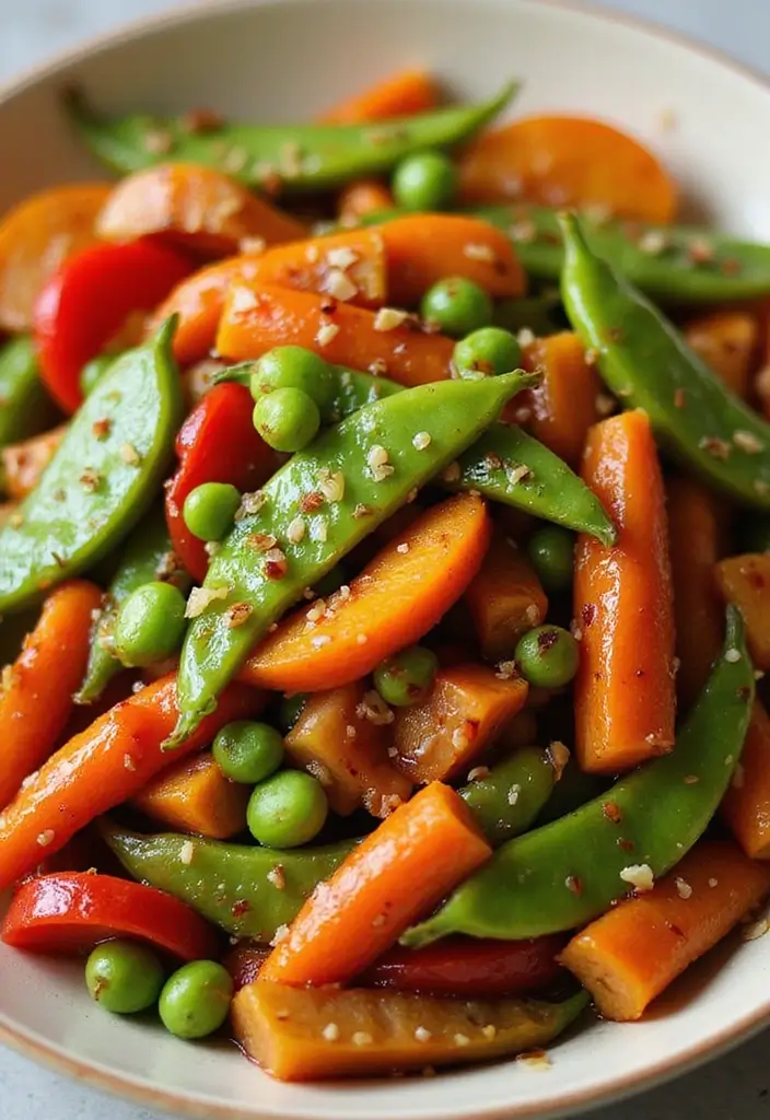 30+ Colorful Vegetable Stir Fry Recipes for Every Meal 109 30+ Colorful Vegetable Stir Fry Recipes for Every Meal - 17. Honey Garlic Vegetable Stir Fry