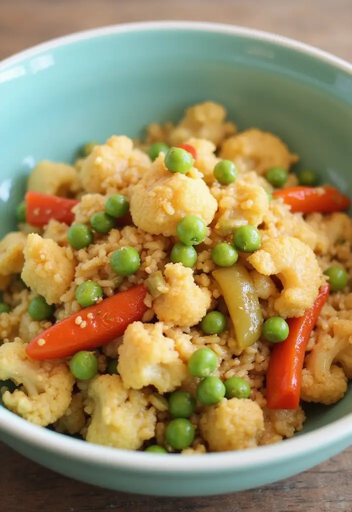 30+ Colorful Vegetable Stir Fry Recipes for Every Meal 191 30+ Colorful Vegetable Stir Fry Recipes for Every Meal - 29. Cauliflower Rice Vegetable Stir Fry