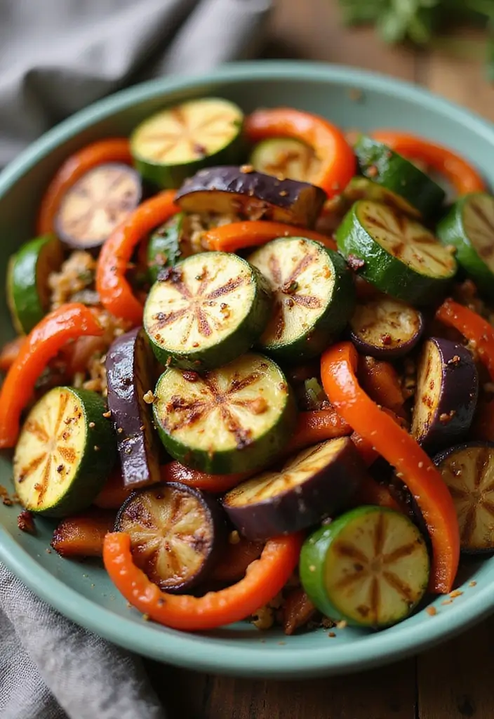 30+ Colorful Vegetable Stir Fry Recipes for Every Meal 198 30+ Colorful Vegetable Stir Fry Recipes for Every Meal - 30. Grilled Vegetable Stir Fry