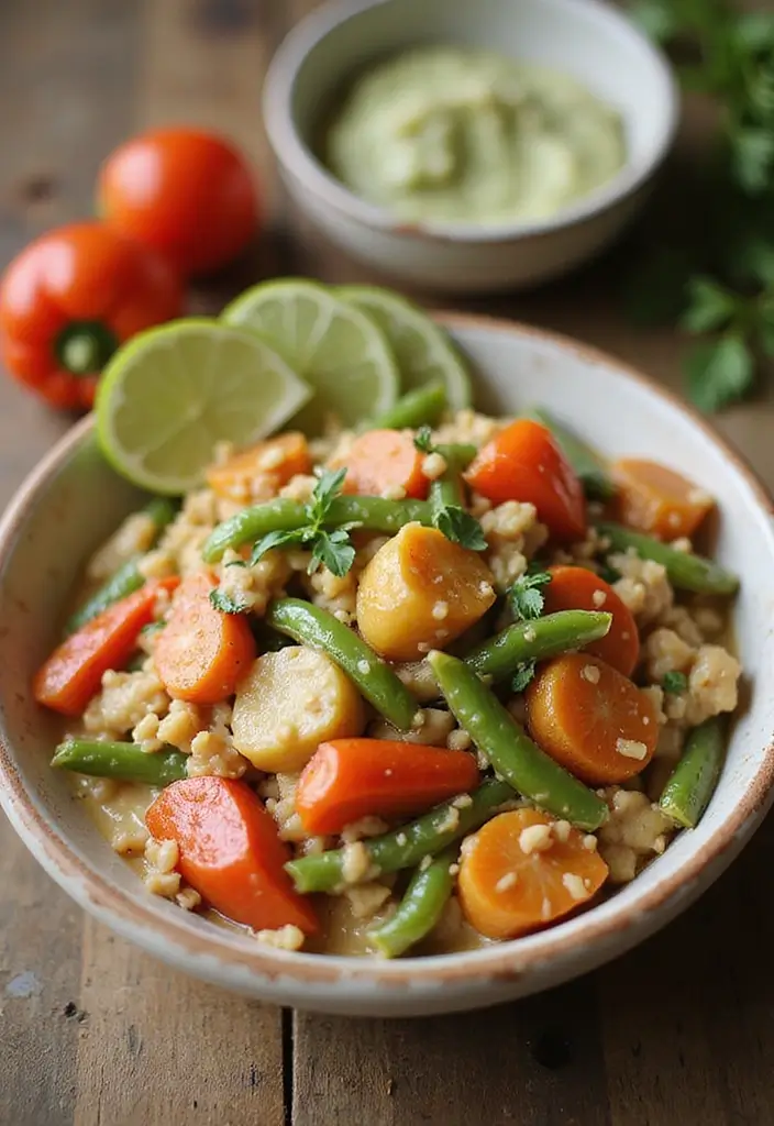 30+ Colorful Vegetable Stir Fry Recipes for Every Meal 34 30+ Colorful Vegetable Stir Fry Recipes for Every Meal - 6. Creamy Coconut Vegetable Stir Fry
