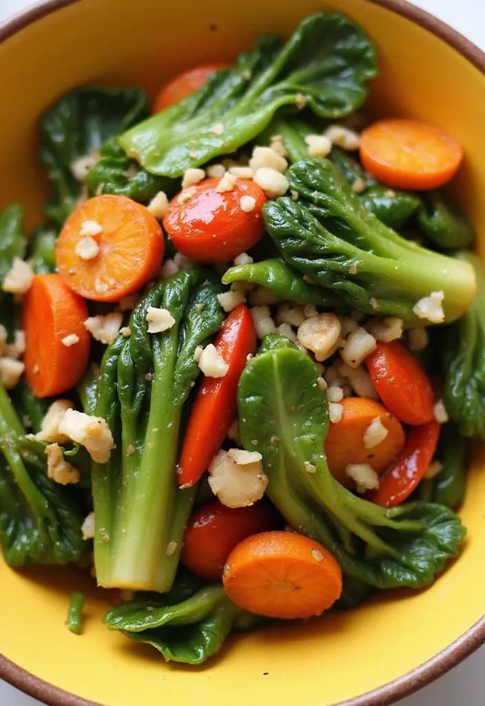 30+ Colorful Vegetable Stir Fry Recipes for Every Meal 48 30+ Colorful Vegetable Stir Fry Recipes for Every Meal - 8. Garlic Ginger Vegetable Stir Fry