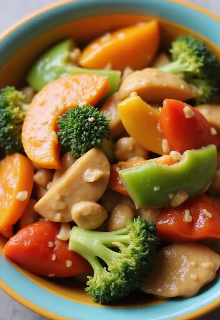 30+ Colorful Vegetable Stir Fry Recipes for Every Meal 55 30+ Colorful Vegetable Stir Fry Recipes for Every Meal - 9. Peanut Butter Vegetable Stir Fry