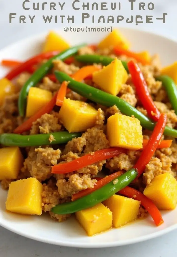 30 Curry Chicken Stir Fry Recipes with Bold Spices 71 30 Curry Chicken Stir Fry Recipes with Bold Spices - 11. Curry Chicken Stir Fry with Pineapple