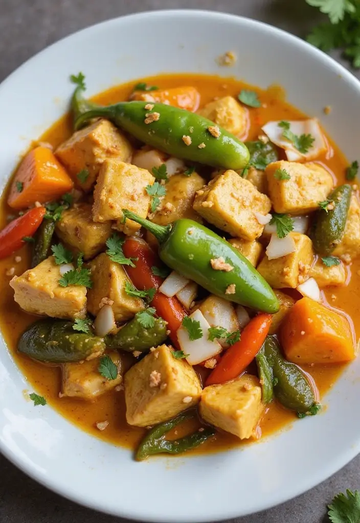 30 Curry Chicken Stir Fry Recipes with Bold Spices 186 30 Curry Chicken Stir Fry Recipes with Bold Spices - 28. Curry Chicken Stir Fry with Green Chili and Coconut