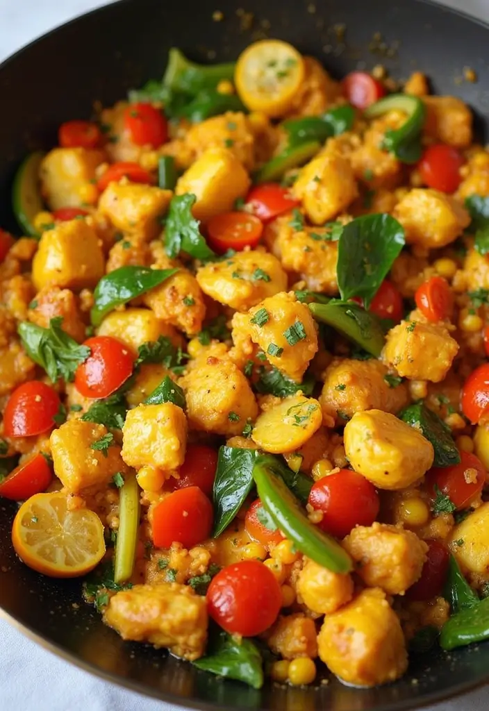 30 Curry Chicken Stir Fry Recipes with Bold Spices 22 30 Curry Chicken Stir Fry Recipes with Bold Spices - 4. Quick Curry Chicken and Vegetable Stir Fry