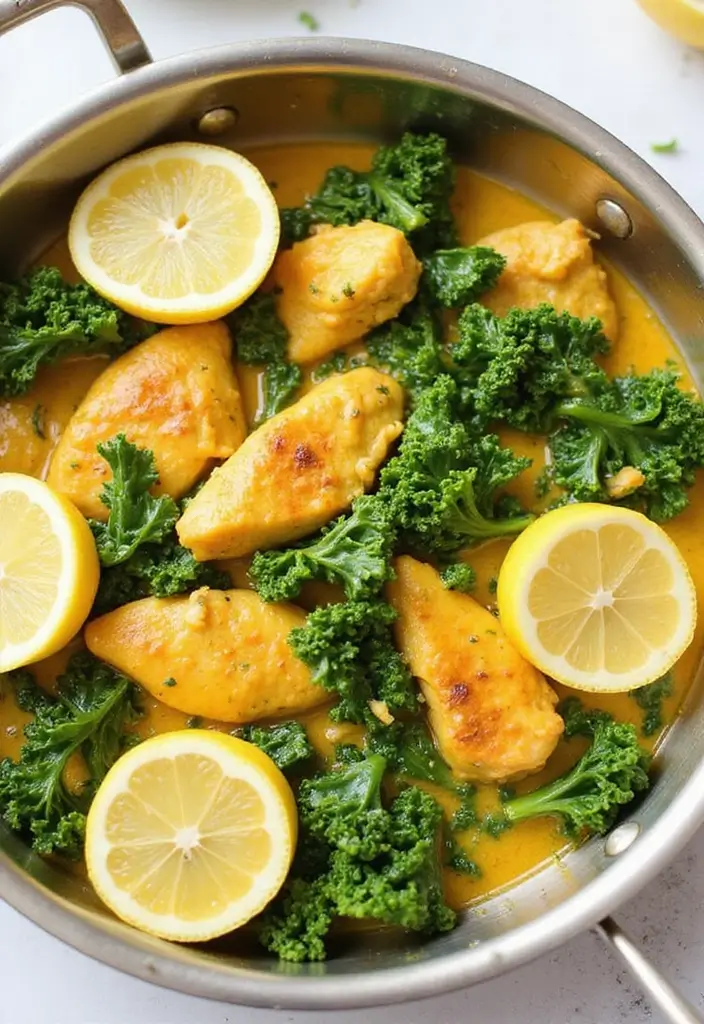 30 Curry Chicken Stir Fry Recipes with Bold Spices 29 30 Curry Chicken Stir Fry Recipes with Bold Spices - 5. Lemon Curry Chicken Stir Fry with Kale