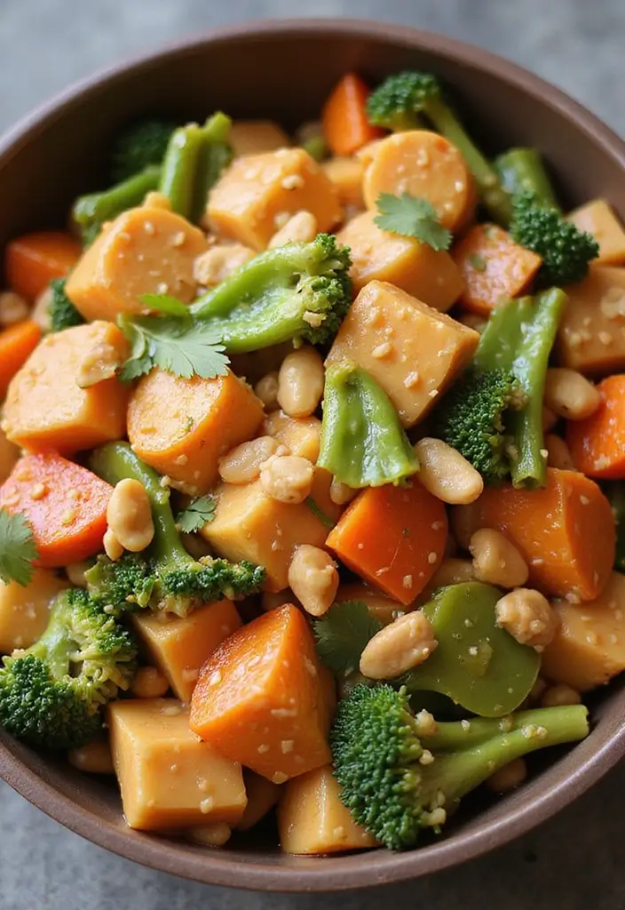 30 Delicious Vegan Stir Fry Recipes with Fresh Ingredients 170 30 Delicious Vegan Stir Fry Recipes with Fresh Ingredients - 26. Peanut Butter Vegetable Stir Fry