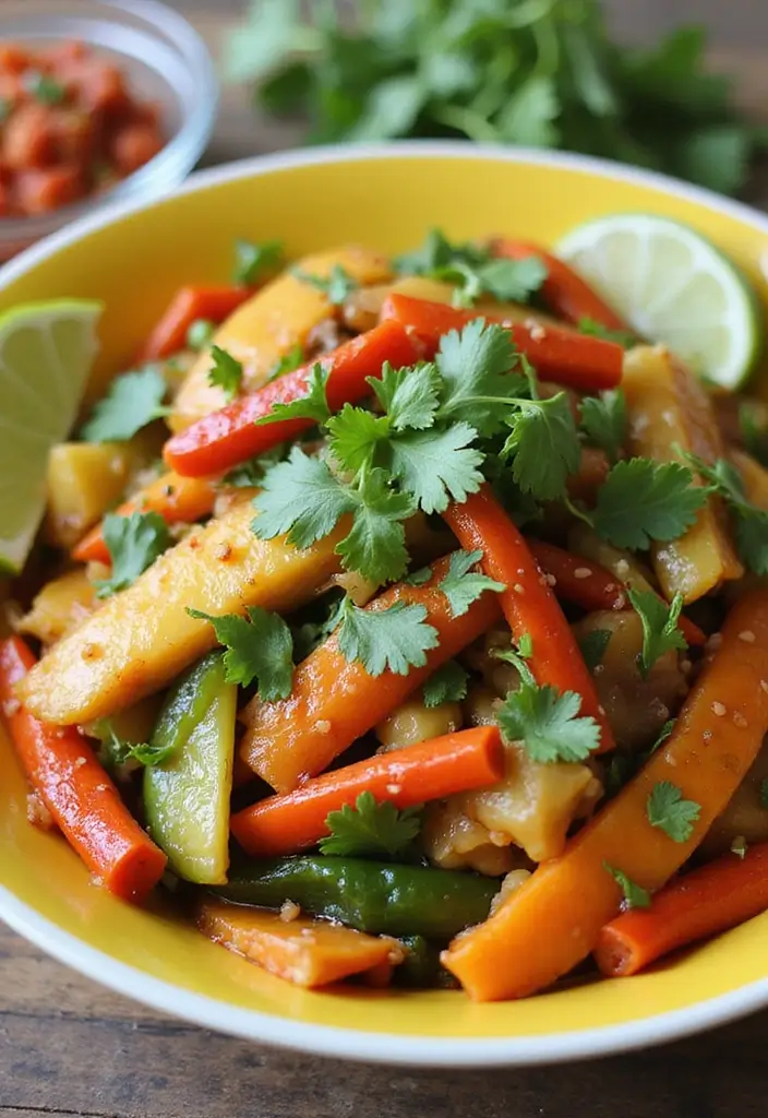 30 Delicious Vegan Stir Fry Recipes with Fresh Ingredients 184 30 Delicious Vegan Stir Fry Recipes with Fresh Ingredients - 28. Cilantro Lime Vegetable Stir Fry