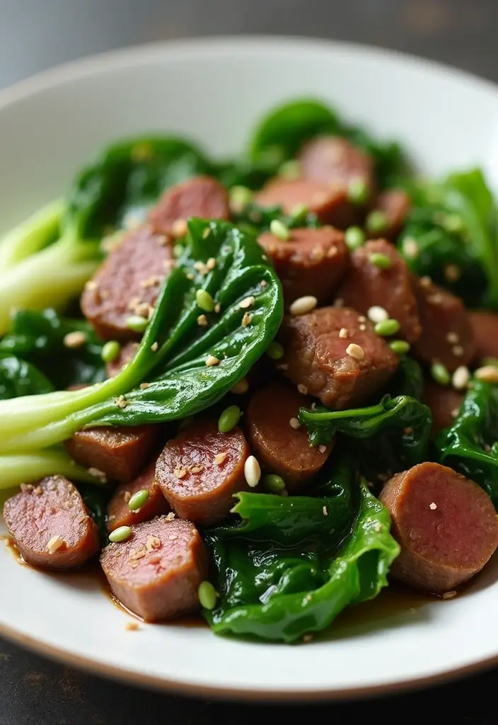 30+ Easy Beef Stir Fry Recipes with Savory Soy Sauce - 12. Beef Stir Fry with Bok Choy