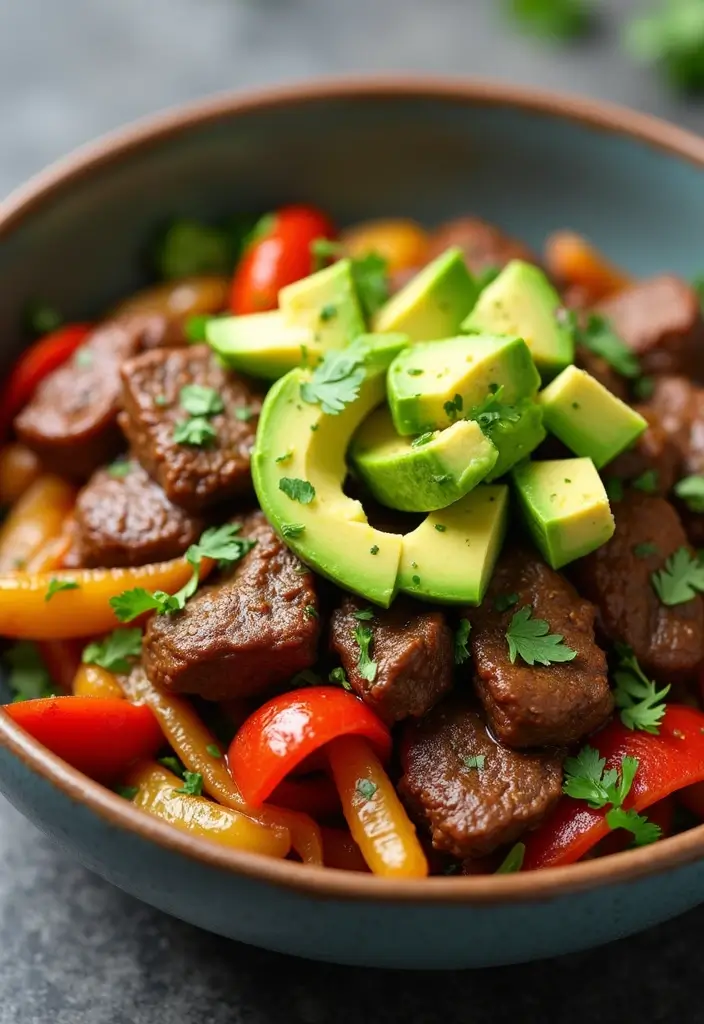 30+ Easy Beef Stir Fry Recipes with Savory Soy Sauce - 16. Beef Stir Fry with Avocado