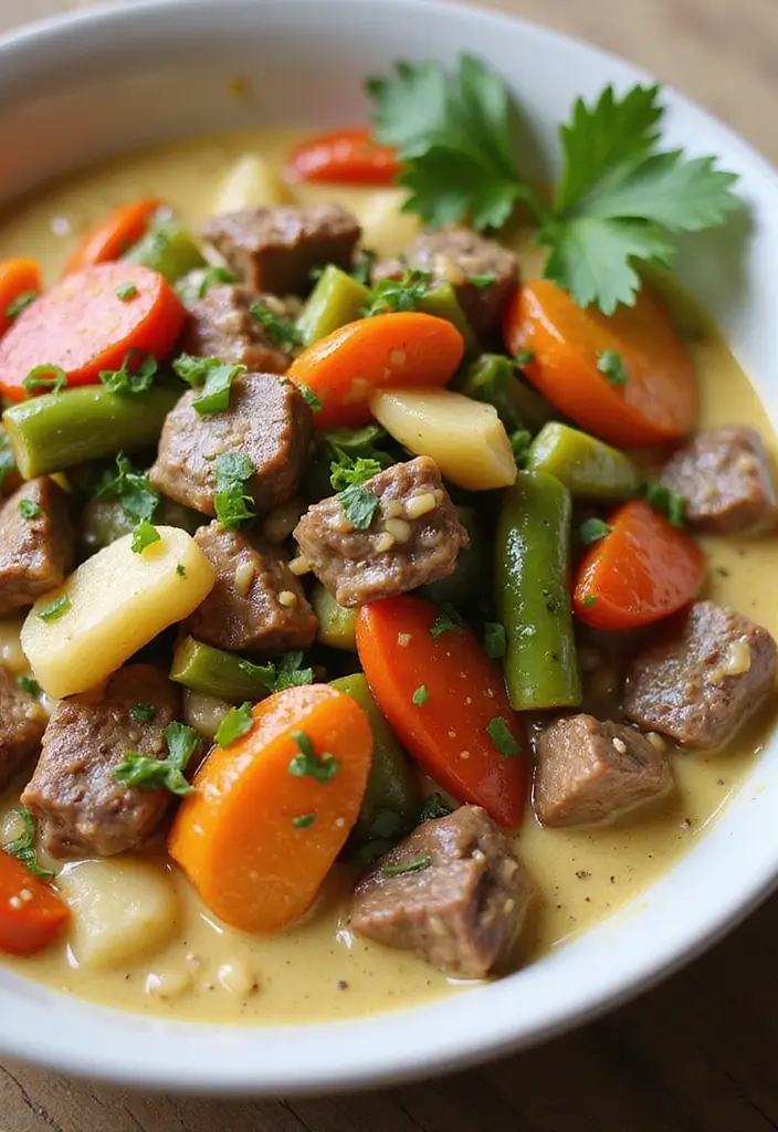 30+ Easy Beef Stir Fry Recipes with Savory Soy Sauce - 21. Beef Stir Fry with Coconut Curry Sauce