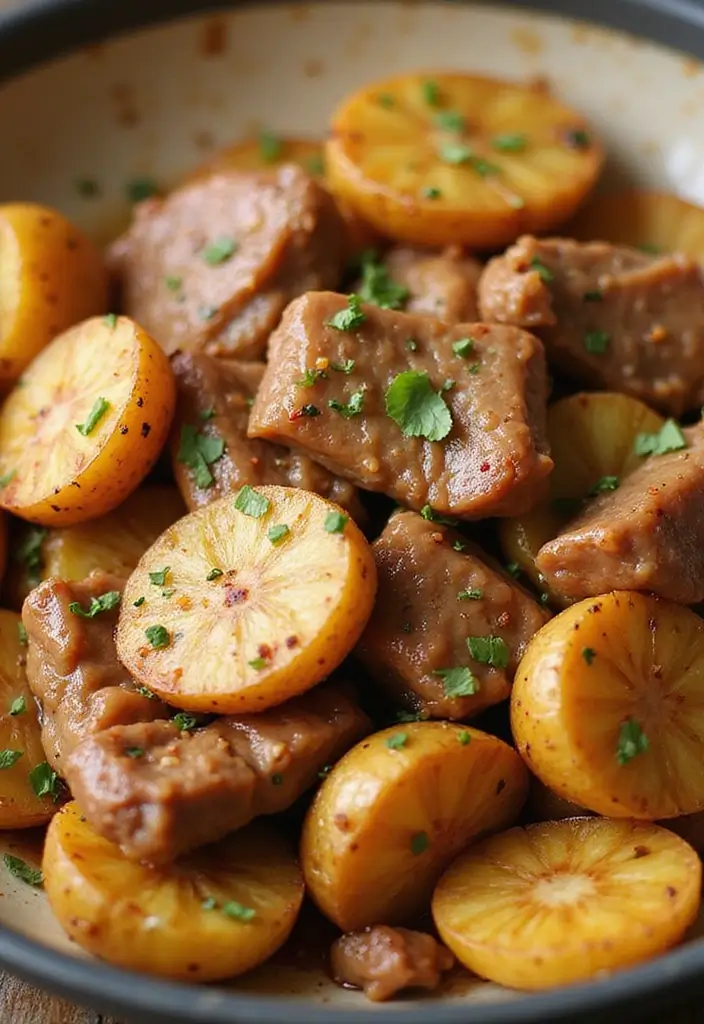 30+ Easy Pork Stir Fry Recipes Bursting with Flavor 192 30+ Easy Pork Stir Fry Recipes Bursting with Flavor - 30. Pork and Potato Stir Fry