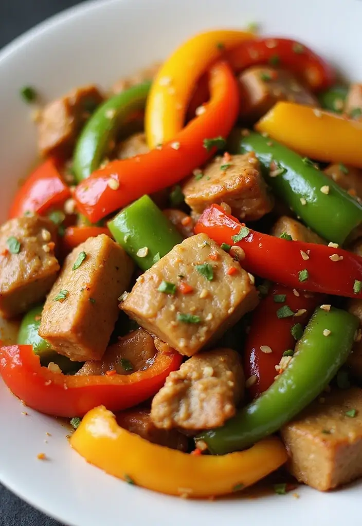 30+ Easy Pork Stir Fry Recipes Bursting with Flavor 46 30+ Easy Pork Stir Fry Recipes Bursting with Flavor - 8. Pork and Bell Pepper Stir Fry