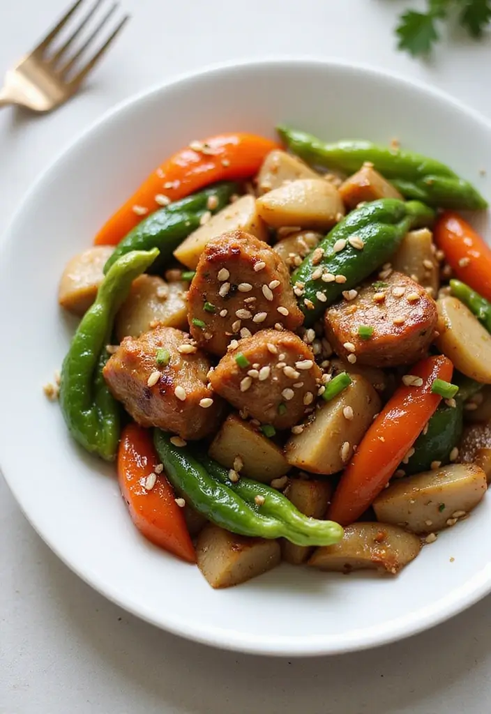 30+ Easy Pork Stir Fry Recipes Bursting with Flavor 53 30+ Easy Pork Stir Fry Recipes Bursting with Flavor - 9. Sesame Pork Stir Fry