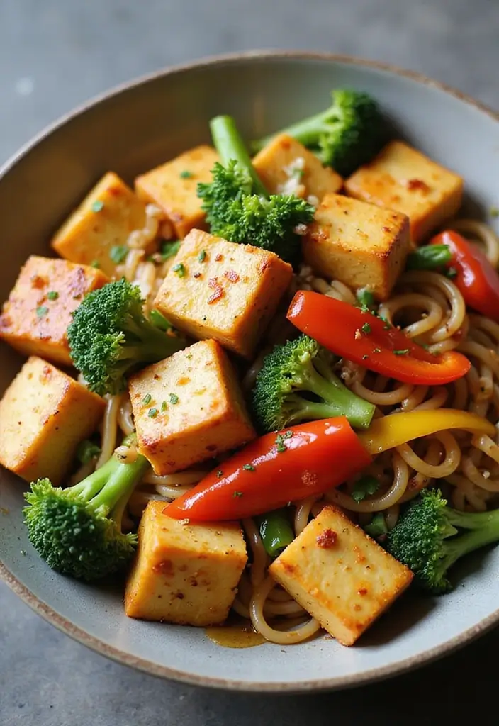 30 Easy Ramen Stir Fry Recipes You’ll Want to Make Again 67 30 Easy Ramen Stir Fry Recipes You’ll Want to Make Again - 11. Honey Garlic Tofu Ramen Stir Fry