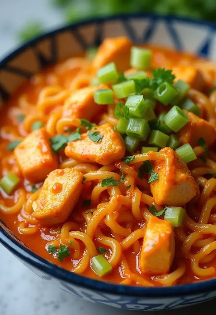 30 Easy Ramen Stir Fry Recipes You’ll Want to Make Again 109 30 Easy Ramen Stir Fry Recipes You’ll Want to Make Again - 17. Buffalo Chicken Ramen Stir Fry