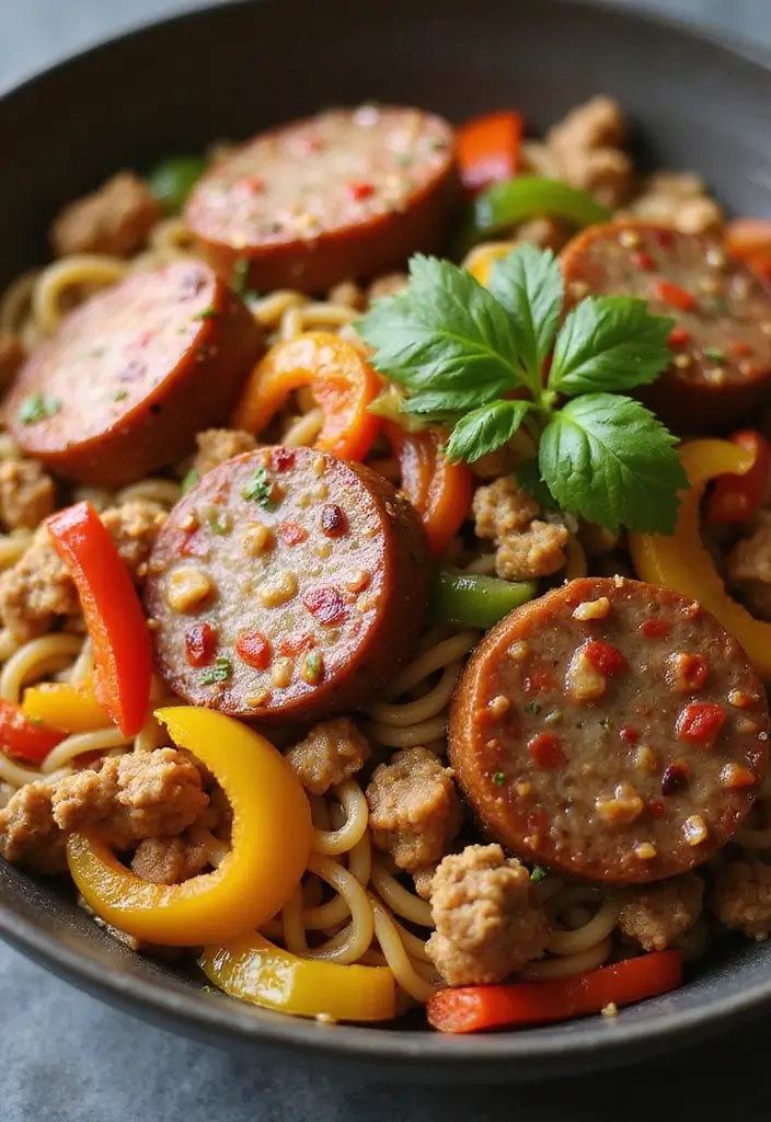 30 Easy Ramen Stir Fry Recipes You’ll Want to Make Again 142 30 Easy Ramen Stir Fry Recipes You’ll Want to Make Again - 22. Italian Sausage Ramen Stir Fry