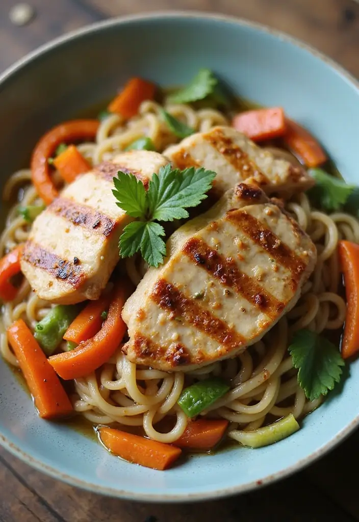 30 Easy Ramen Stir Fry Recipes You’ll Want to Make Again 163 30 Easy Ramen Stir Fry Recipes You’ll Want to Make Again - 25. Grilled Chicken Ramen Stir Fry