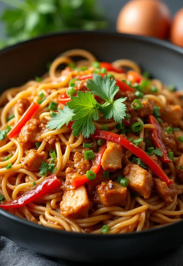 30 Easy Ramen Stir Fry Recipes You’ll Want to Make Again 196 30 Easy Ramen Stir Fry Recipes You’ll Want to Make Again - 30. BBQ Chicken Ramen Stir Fry