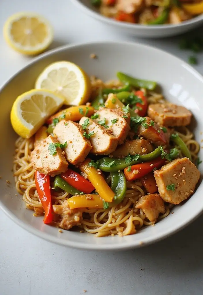 30 Easy Ramen Stir Fry Recipes You’ll Want to Make Again 41 30 Easy Ramen Stir Fry Recipes You’ll Want to Make Again - 7. Lemon Garlic Chicken Ramen Stir Fry