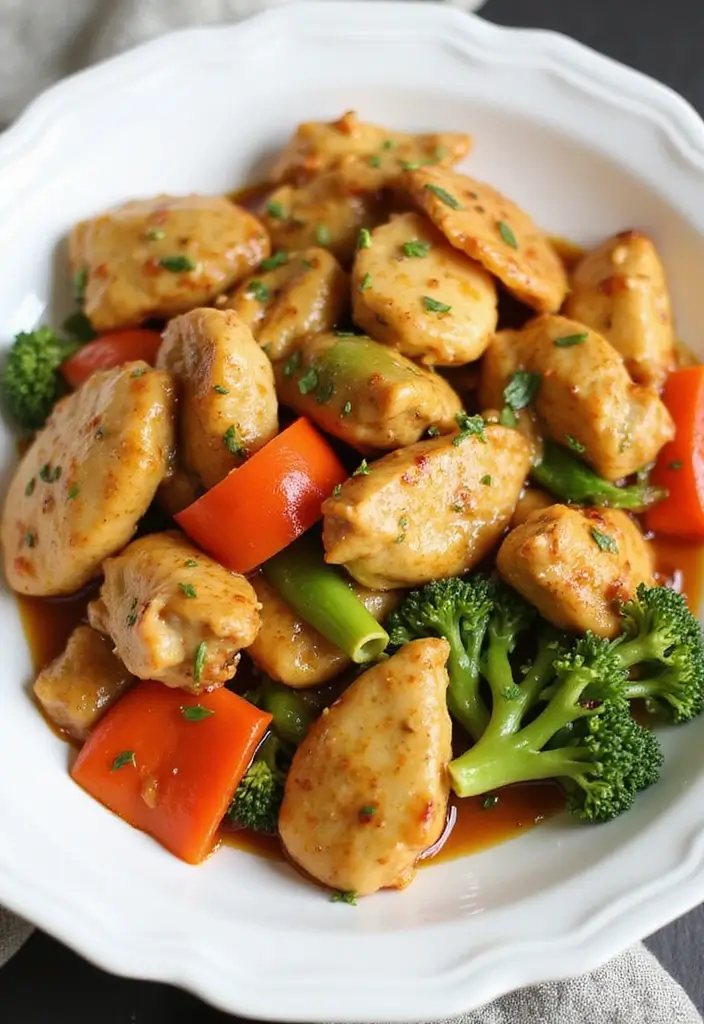 30+ Garlic Chicken Stir Fry Recipes Packed with Aroma 92 30+ Garlic Chicken Stir Fry Recipes Packed with Aroma - 14. Garlic Honey Mustard Chicken Stir Fry