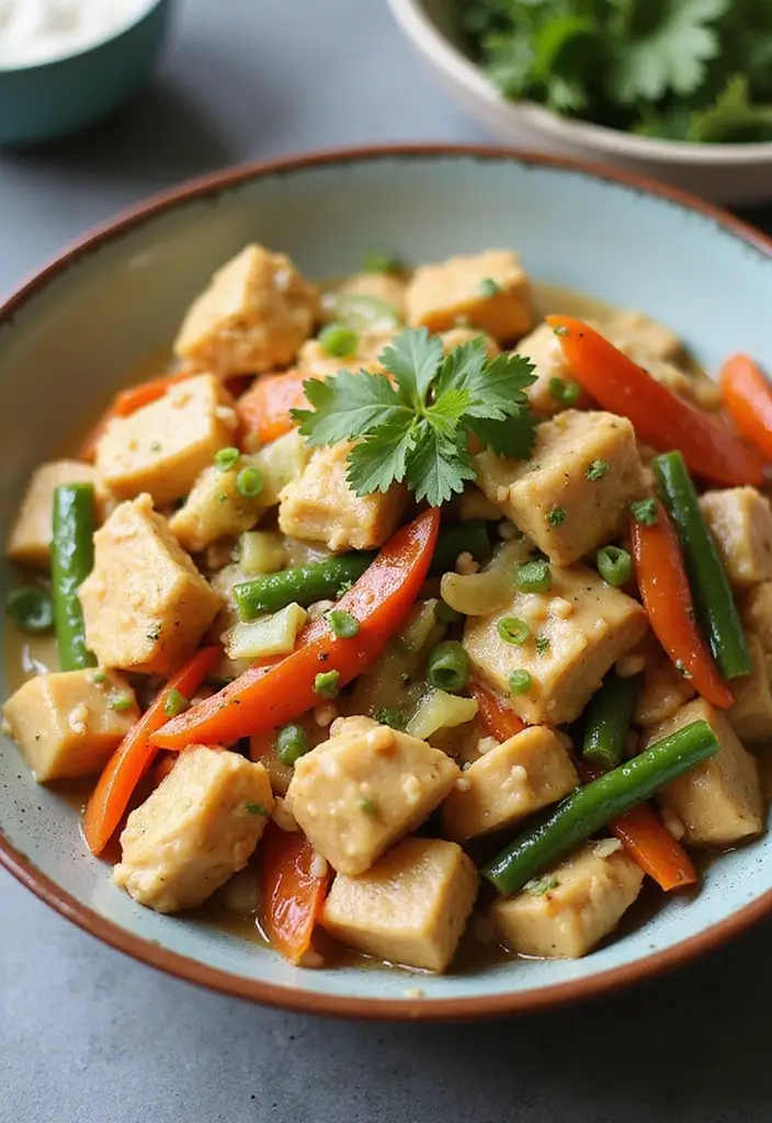 30+ Garlic Chicken Stir Fry Recipes Packed with Aroma 111 30+ Garlic Chicken Stir Fry Recipes Packed with Aroma - 17. Garlic Coconut Chicken Stir Fry