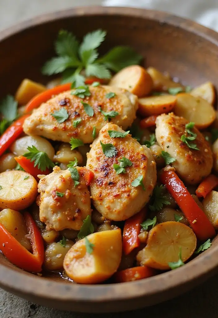 30+ Garlic Chicken Stir Fry Recipes Packed with Aroma 177 30+ Garlic Chicken Stir Fry Recipes Packed with Aroma - 27. Garlic Chicken with Peppers and Onions Stir Fry