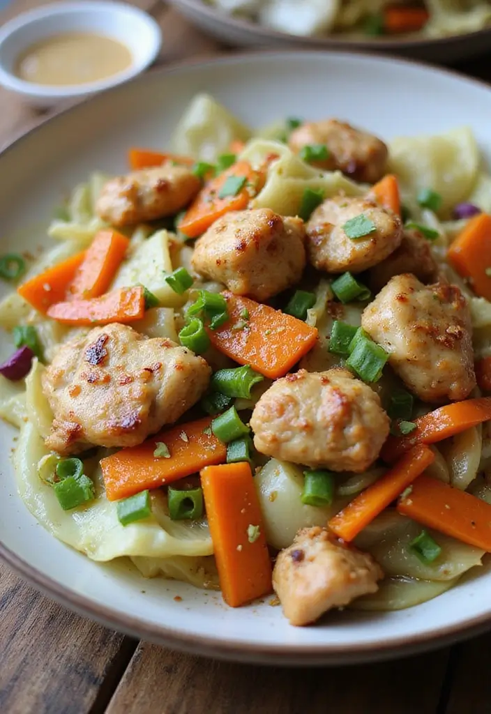 30+ Garlic Chicken Stir Fry Recipes Packed with Aroma 184 30+ Garlic Chicken Stir Fry Recipes Packed with Aroma - 28. Garlic Chicken and Cabbage Stir Fry