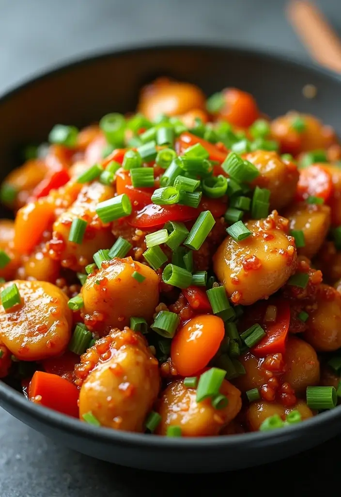 30+ Garlic Chicken Stir Fry Recipes Packed with Aroma 15 30+ Garlic Chicken Stir Fry Recipes Packed with Aroma - 3. Spicy Garlic Chicken Stir Fry
